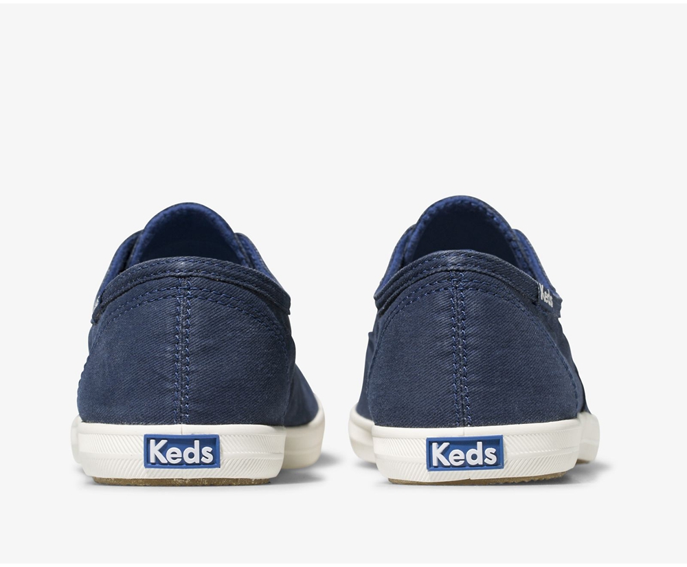 Womens Keds Slip Ons - Chillax Seasonal Washable - Blue - 5920-GPTKL